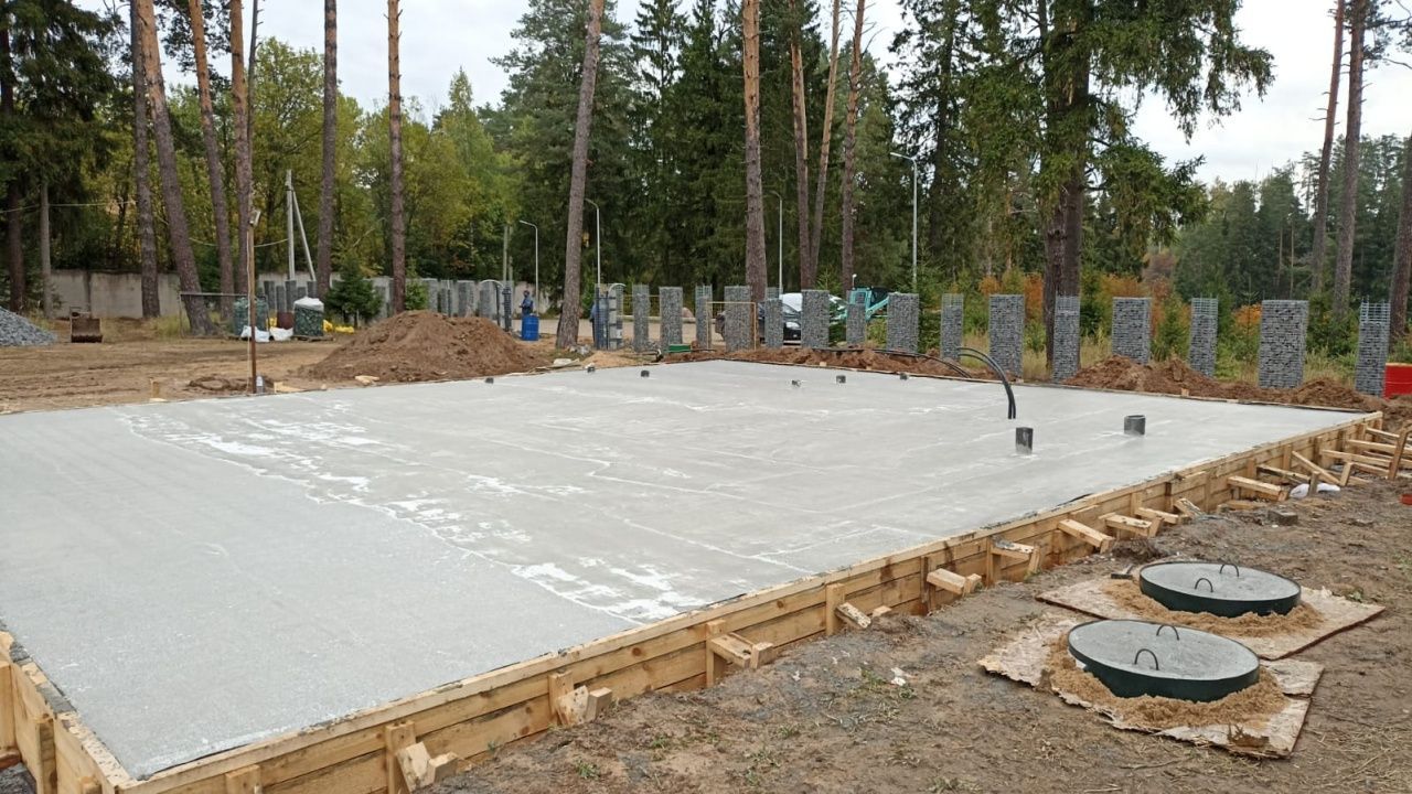 Набор прочности бетона, заливка монолитной плиты 300мм